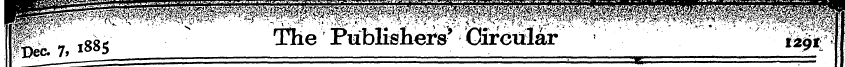 ift^f ¥oo- The Publisners Oireular f^rf