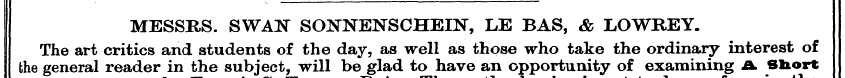 MESSRS. SWAN SONNENSCHEIN, LE BAS, & LOW...
