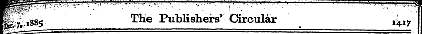 K|: iS8s The Publishers' Circular ^17