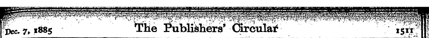 I§EC¦ .7 ,,885 - ; " ' " THe feliifes' C...