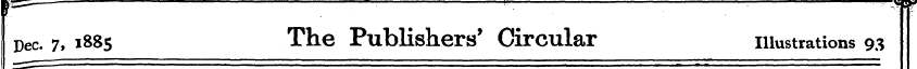 Dec. 7, 1885 The Publishers' Circular il...