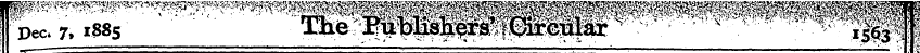 i Dec. 7, i88 S The Publisleerft' fOfirb...