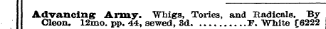 Advancing Cleon. 12mo : Army . pp. 44, ....