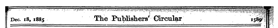 mZ ?**"""*^^^^ Dec. 18,1885 The Publishe...