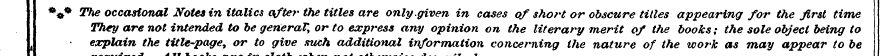 *#* The occasional Notes in italics afte...
