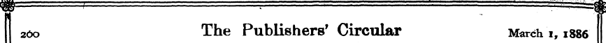 260 The Publishers 1 Circular March i, 1...