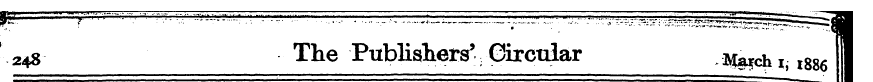 248 The Publishers' CircTilar -*fe?chi, ...