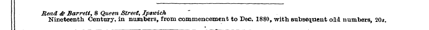 Mead Nine & teenth Barrett Century , 8 Q...