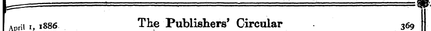 ADrii i 1886 The Publishers' Circular 36...