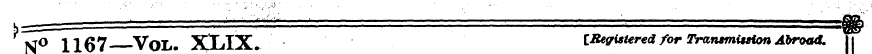 1W° 1167 VOL. XXJX. [Registered for Tran...