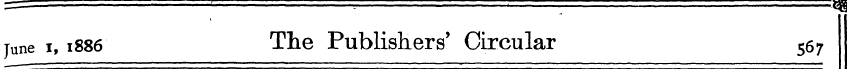 I June i, 1886 The Publishers' Circular ...