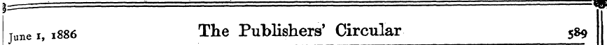 9 june i, 1886 The Publishers' Circular ...