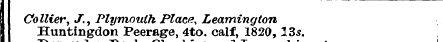 I » 1 Co Huntingdon llier, J., Plymouth ...