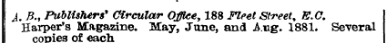 j. B., Publishers' Circular Office, 188 ...