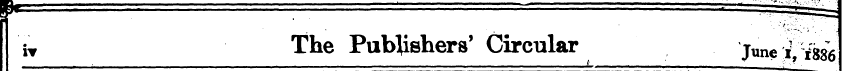 iv The Publishers' Circular June i',f 88...
