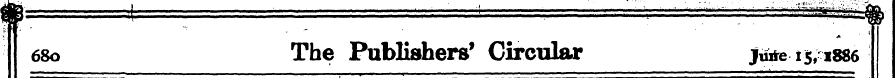 680 The Publishers' Circular jtute i$, 1...