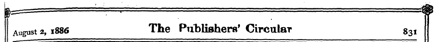 I August 2,1886 The Publishers 1 Circula...