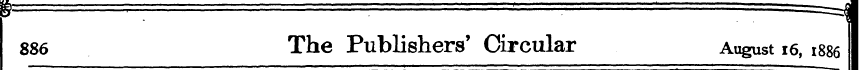 886 The Publishers' Circular August 16, ...