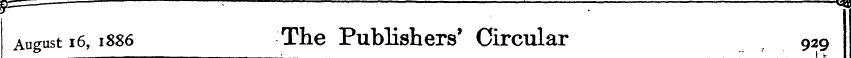 August 16, 1886 ^ The Publishers' Circul...