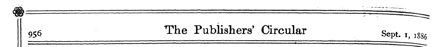956 The Publishers' Circular SepU ^ lg
