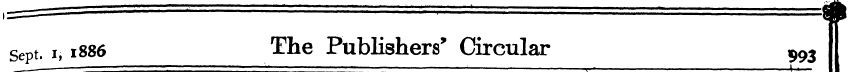 sept, i, 1886 The Publishers' Circular $...