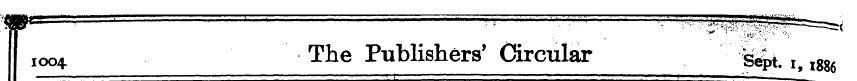 ioo + The Publishers' Circular Sept. i 8...