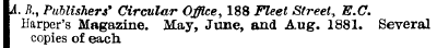 A. B.Publishers* Circular Office188 Flee...