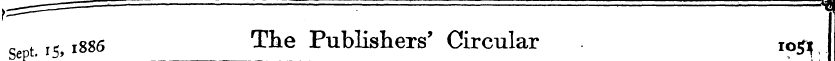 Sc t 15 1886 The Publishers' Circular ro...