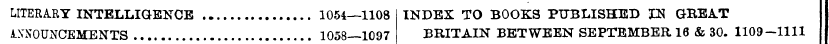 LITERARY INTELLIGENCE 1054—1108 INDEX TO...