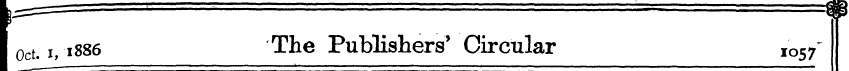 I Oct. i, 1886 The Publishers' Circular ...