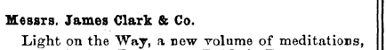 Messrs. James Clark & Co. Light on the W...