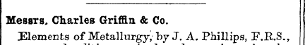 Messrs. Charles Griffin & Co. Elements o...