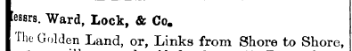 essrs . Ward, Lock, & Co. The Golden - L...