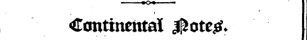 Continental l^ote^