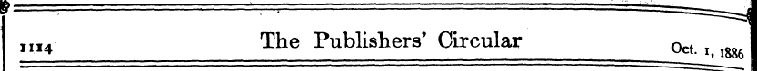 111 4 The Publishers' Circular | Oct. 1 ...