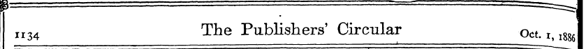 * II34 The Publishers' Circular Oct. i, ...