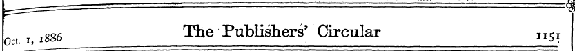 l8S6 The Publishers' Circular n 5i —