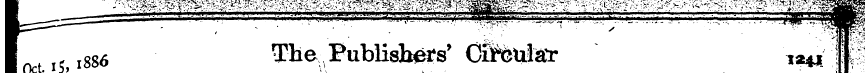 '^mmm^ ' I l5jl886 The v Publishers' Cii...