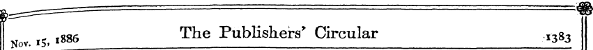 l gg6 The Publishers * Circular .I383