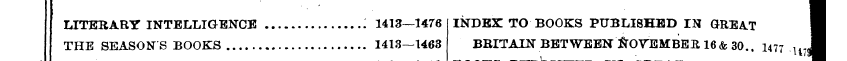LITERARY INTELLIGENCE : 1413—1476 INDEX!...