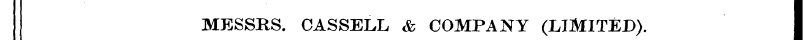 MESSRS. CASSELL & COMPANY (LIMITED). I