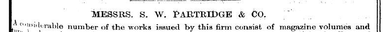 MESSRS. S. W. £ABTIfcIl>GE & CO. ^ ((> i...