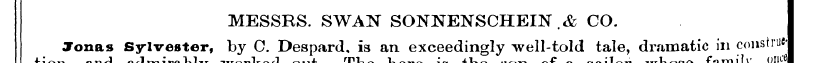 MESSRS. SWAN SONNENSCHEIN ,& CO. tion Jo...