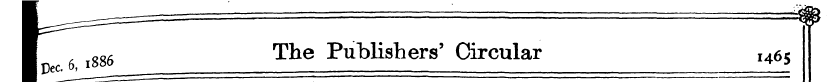 I 6 r 1880 cs. The Publishers' Circular ...