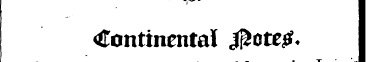 i Continental «$ote£*