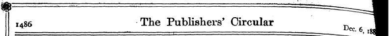 i486 The Publishers' Circular H J: , «__...