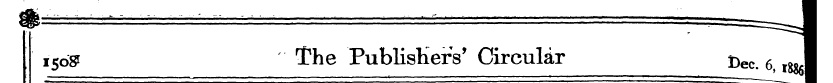 I 1568* The Publishers' Circular Dec 6 l...