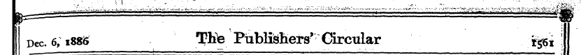 Dec. 6,1886 TEe Piiblisliers' Circular i...