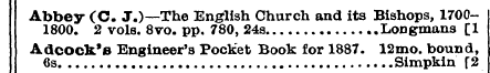 Abbey 1800. ( 2 C vols . J.) . — 8vo The...