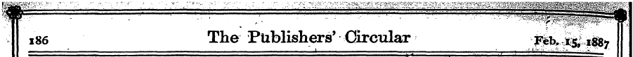 186 The Publishers' Circular j^ r^j^